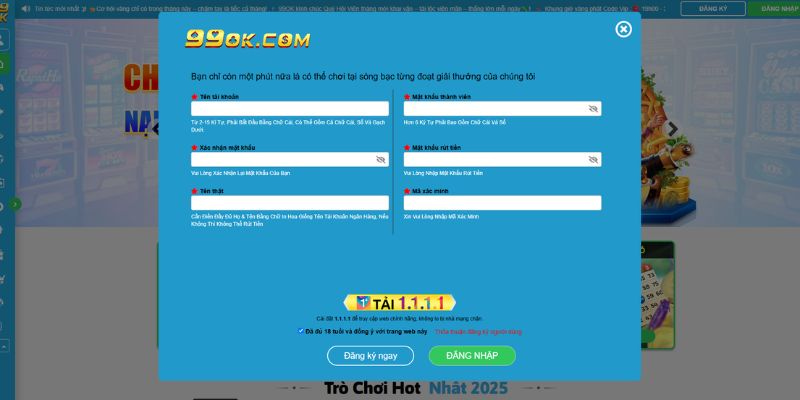 99OK - Trang Chủ 99OK.COM Giải Trí An Toàn, Uy Tín 2026 28 Cách Đăng Ký và Đăng Nhập Tài Khoản 99OK